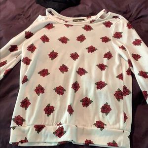 rose pattern long sleeve